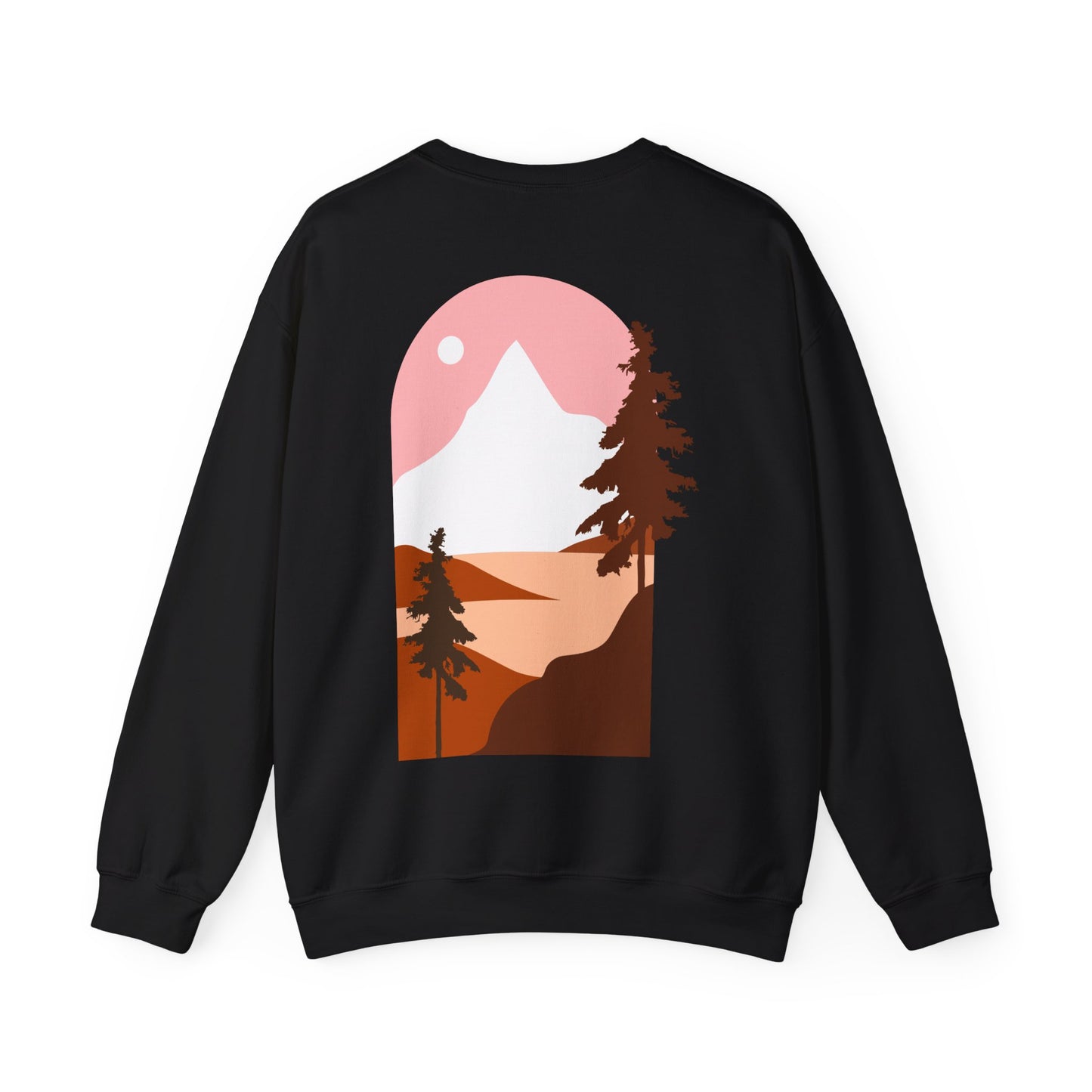 Mountain Sunset Crewneck Sweatshirt.