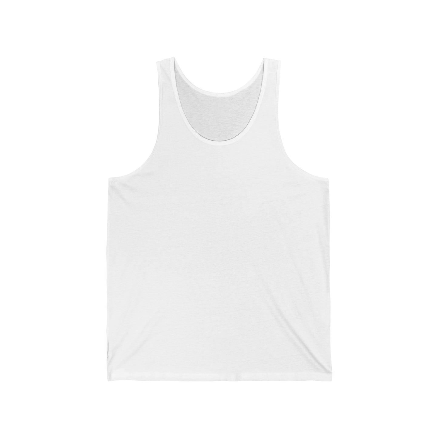 Valentine's Love Tank Top, Unisex Jersey Tank, Casual Summer Wear, Heart Graphic Tee, Gift for Couples, Romantic Apparel
