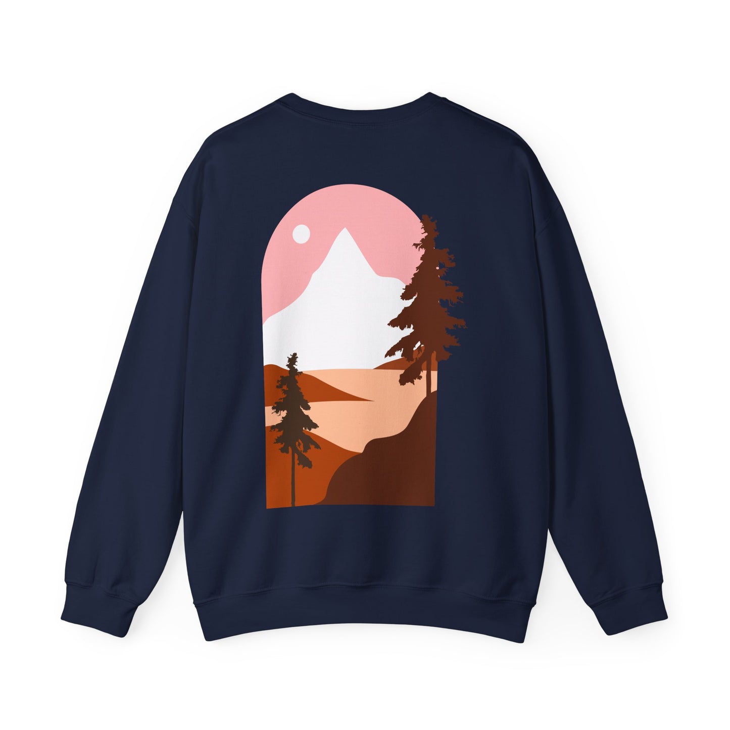 Mountain Sunset Crewneck Sweatshirt.