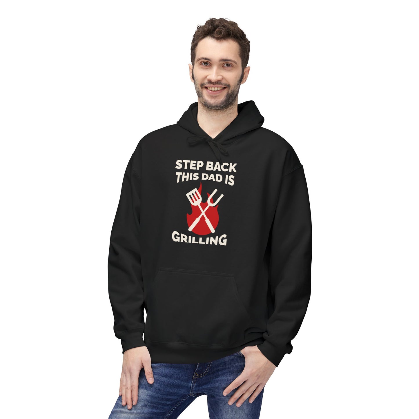 Grilling Skull Fire Hoodie - "Steel Back This Grill" BBQ Enthusiast Pullover