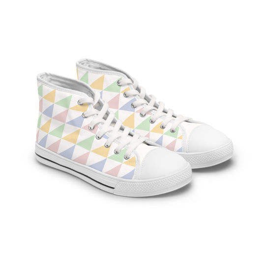 Stylish Women's High Top Sneakers, Trendy Casual Shoes, Colorful Graphic Sneakers, Perfect for Daily Wear, Unique Gift Idea