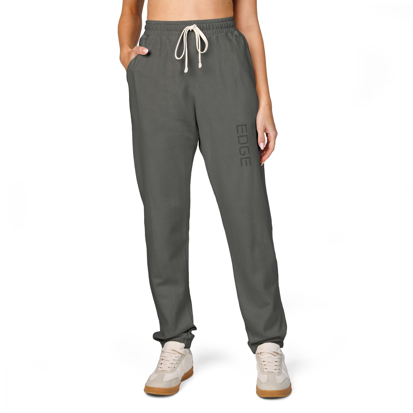 Chic Unisex Garment-Dyed Fleece Sweatpants - Cozy Lounge Gear, Perfect for Relaxing, Gifting, and Everyday Wear