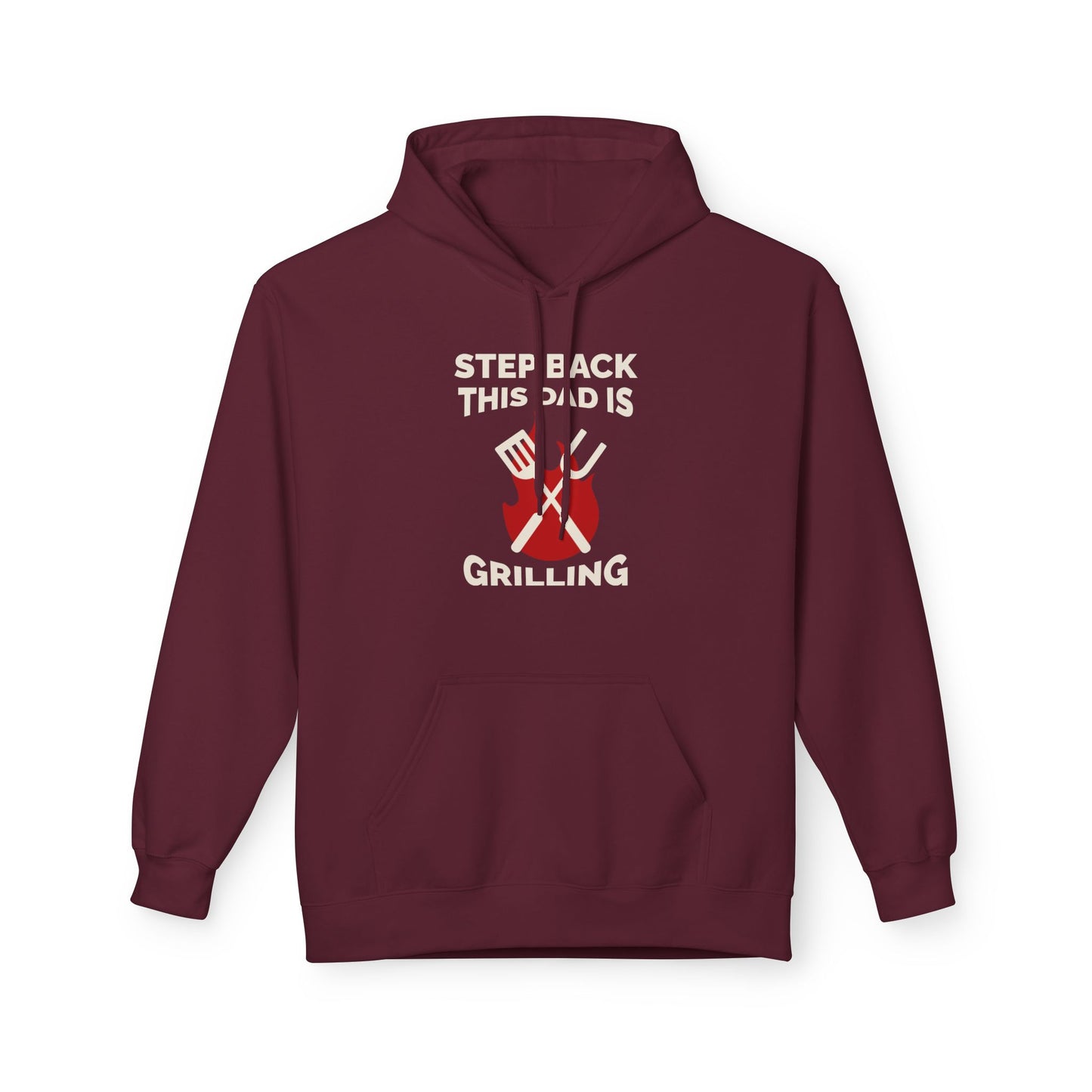 Grilling Skull Fire Hoodie - "Steel Back This Grill" BBQ Enthusiast Pullover