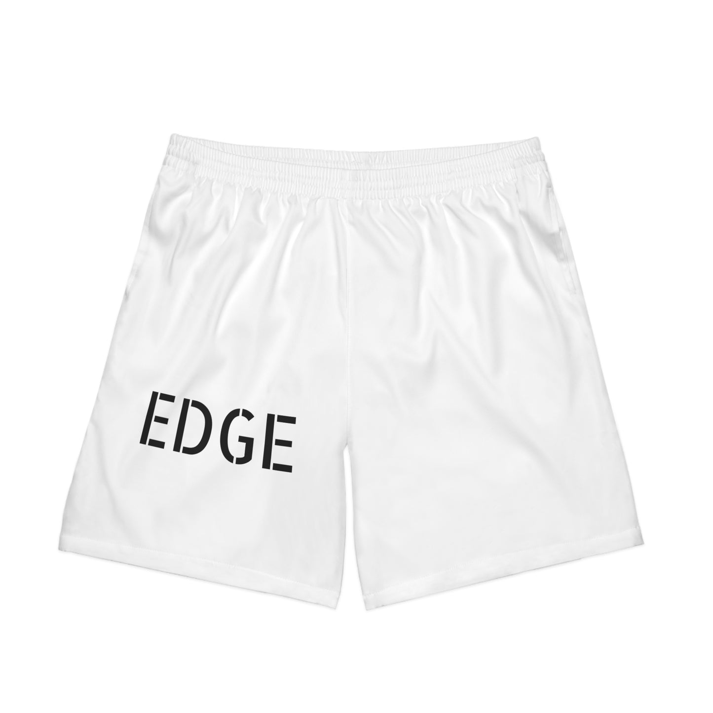 Men's Elastic Beach Shorts with 'EDGE' Design, Swimwear for Summer, Casual Beachwear, Vacation Essentials, Pool Party Attire