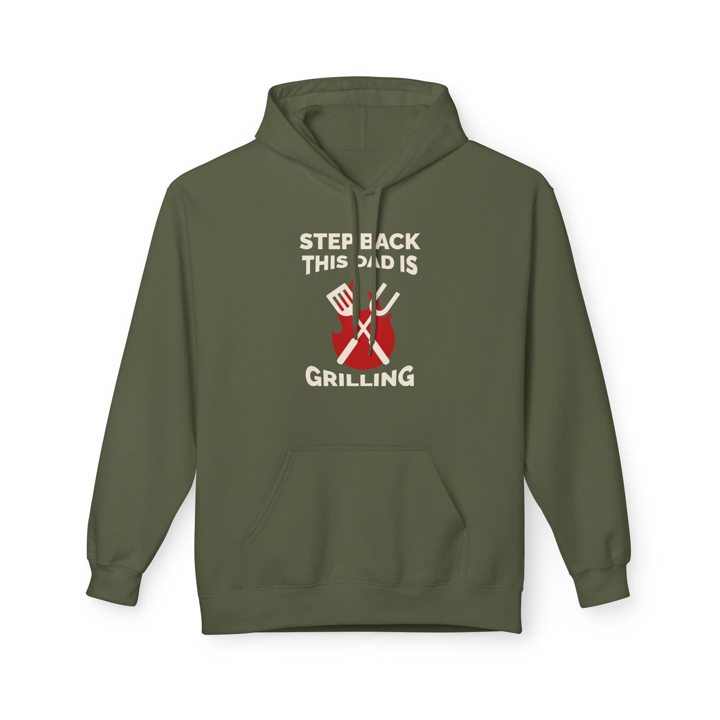 Grilling Skull Fire Hoodie - "Steel Back This Grill" BBQ Enthusiast Pullover